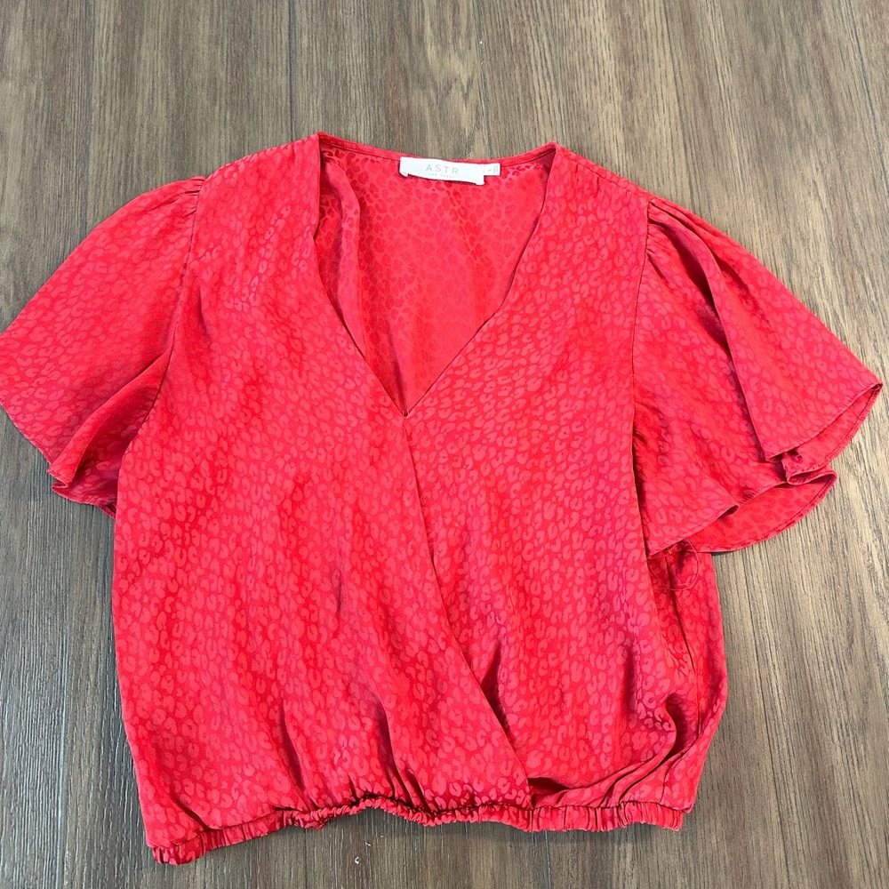ASTR animal print top